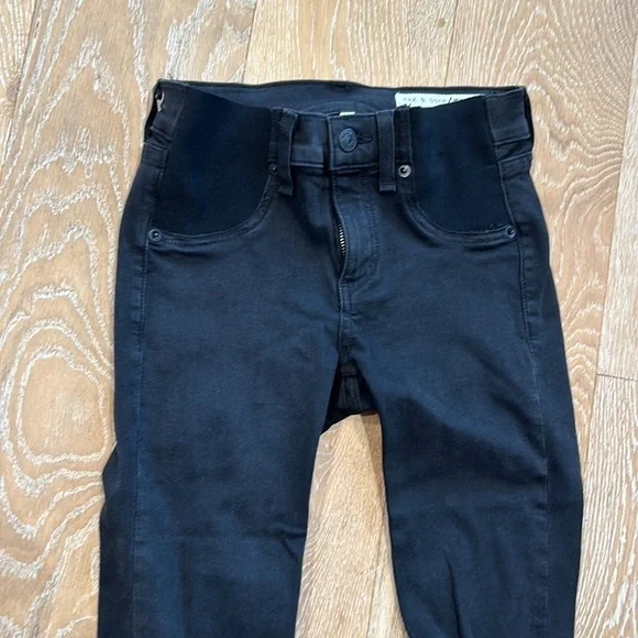 Rag & bone Distressed Black Legging Skinny Jeans - Picture 5 of 12